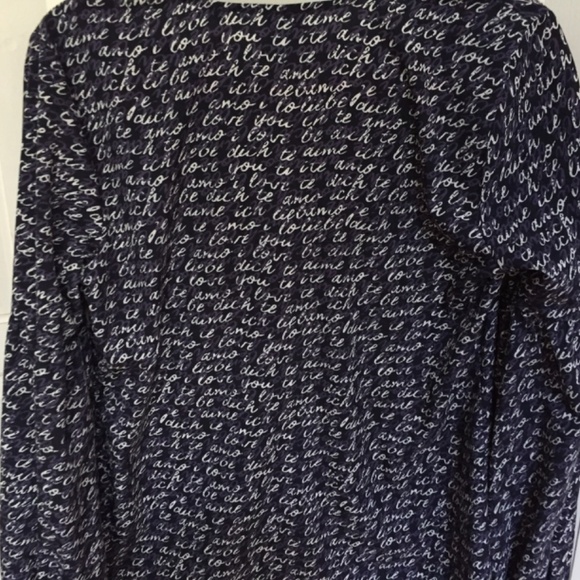 CAbi Black and White Script Tunic - Picture 13 of 15